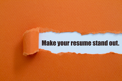 Make your short and convincing resume stand out. 